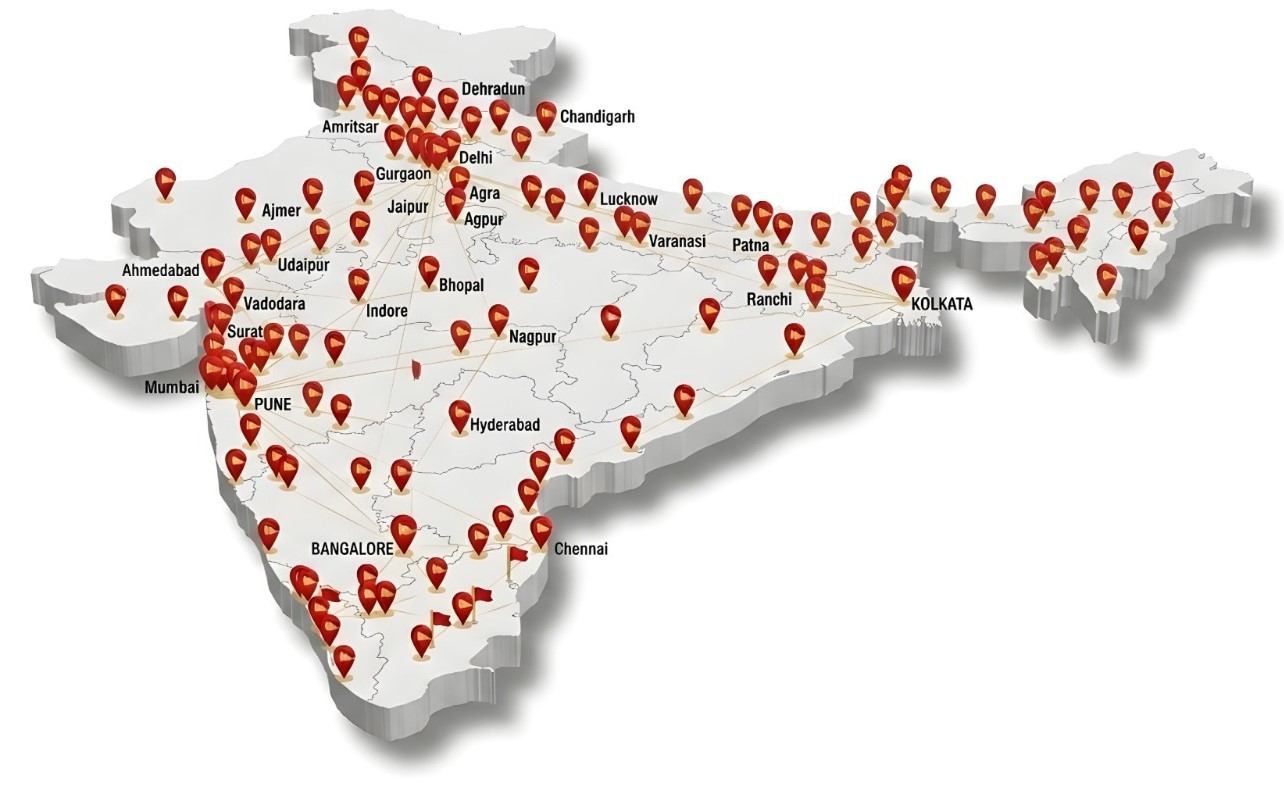 MeriBooking Corporate Mobility Across 200+ Locations